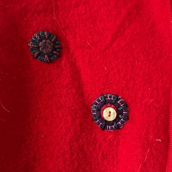 womens red Coldwater Creek cardigan sweater in Medium - Picture 2 of 8